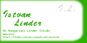 istvan linder business card