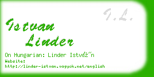 istvan linder business card